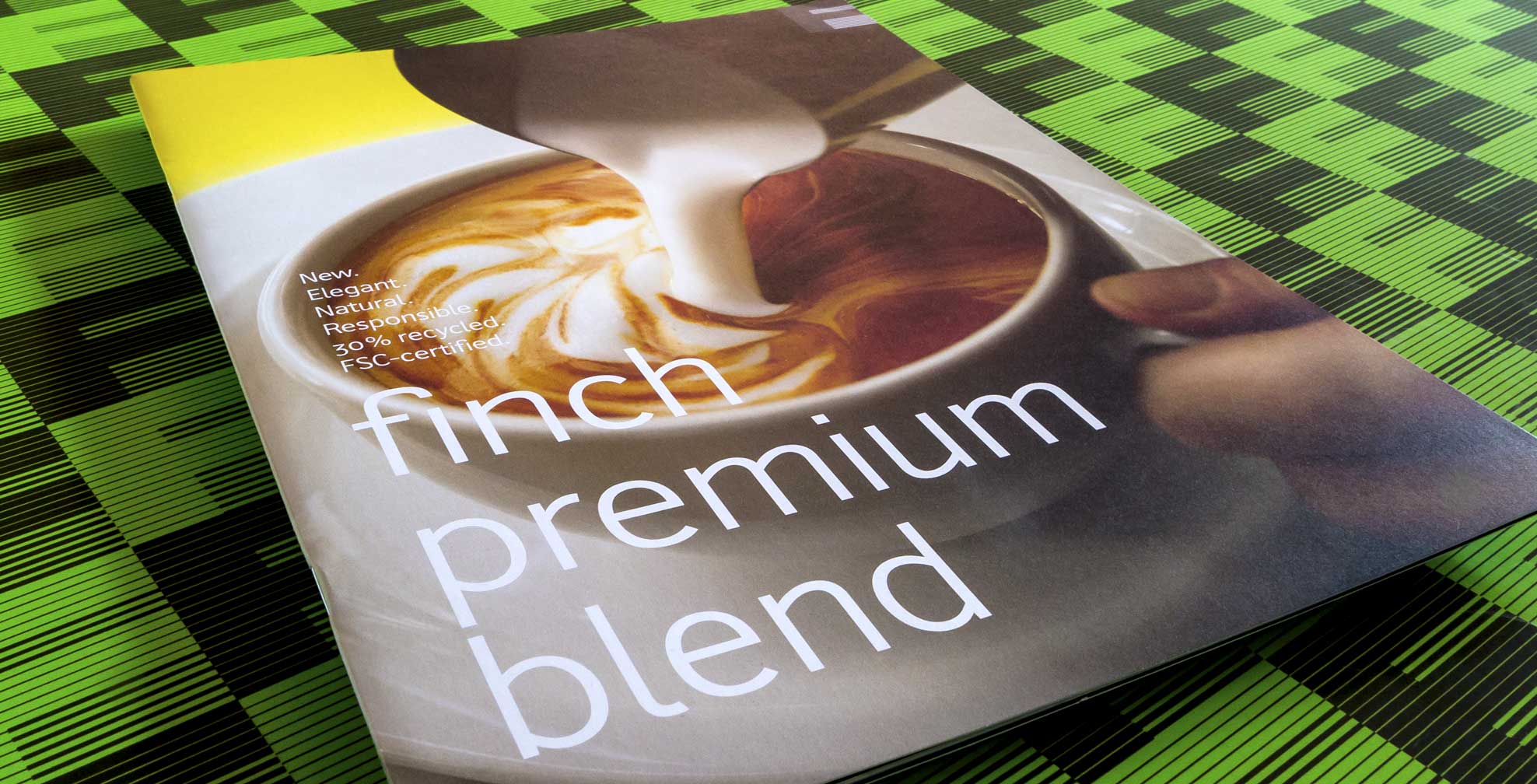 finch-paper_premium-blend-promo_a.jpg Art Direction by: Bart Crosby, Crosby Associates